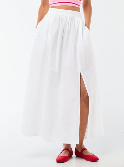 Lange, wijd uitlopende rok - Kiabi