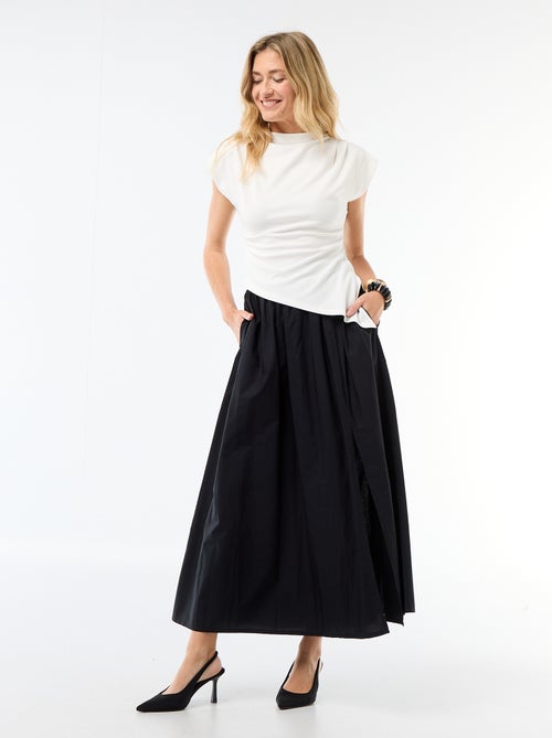 Lange, wijd uitlopende rok - Kiabi