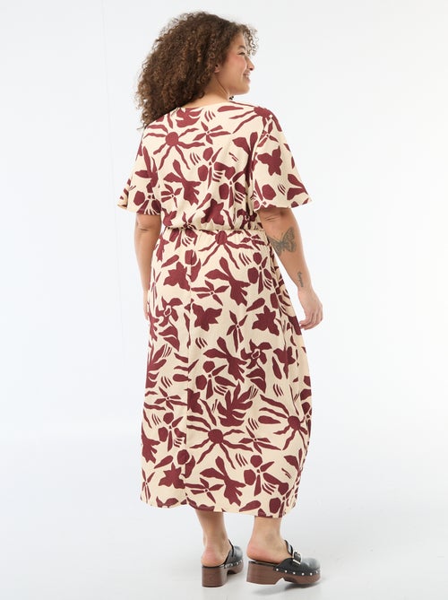 Lange wikkeljurk - Kiabi