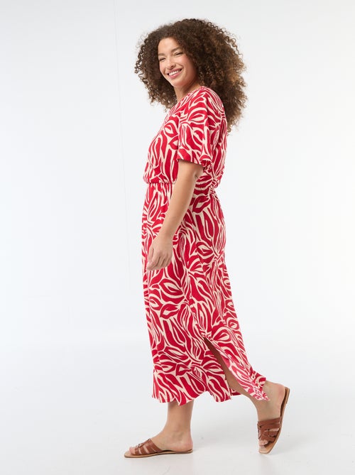 Lange wikkeljurk - Kiabi