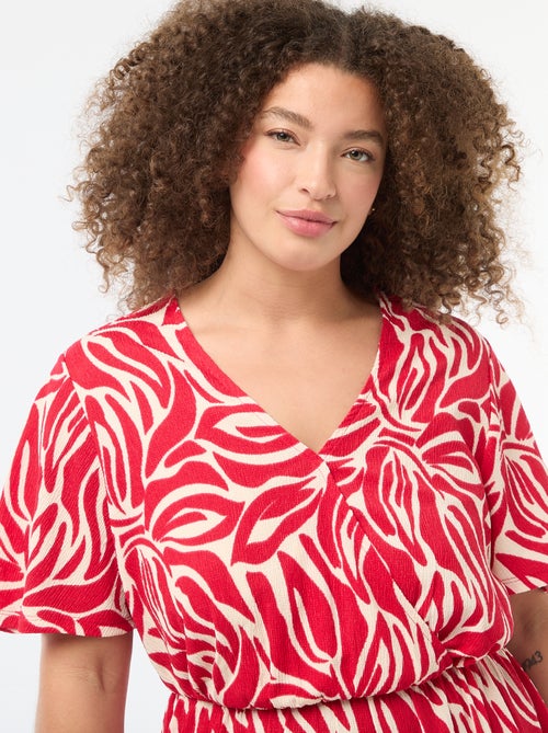 Lange wikkeljurk - Kiabi