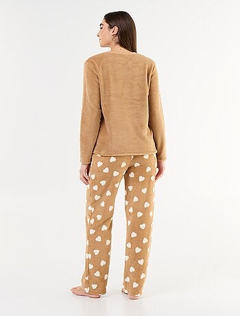 Lange 'Winnie' pyjama van Disney van fleece - 2-delig