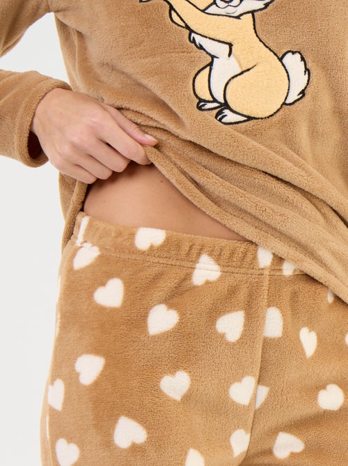 Lange 'Winnie' pyjama van Disney van fleece - 2-delig - Kiabi