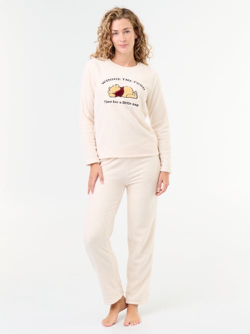 Lange 'Winnie' pyjama van Disney van fleece - 2-delig - Kiabi Lange 'Winnie' pyjama van Disney van fleece - 2-delig - Kiabi