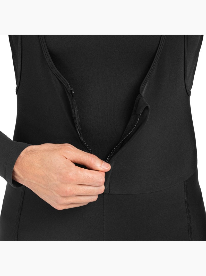 Lange winterfietsbroek heren Zwart - Kiabi