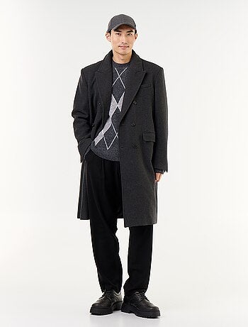 Lange wollook jas
