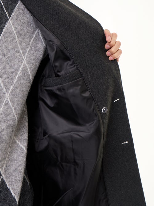 Lange wollook jas - Kiabi