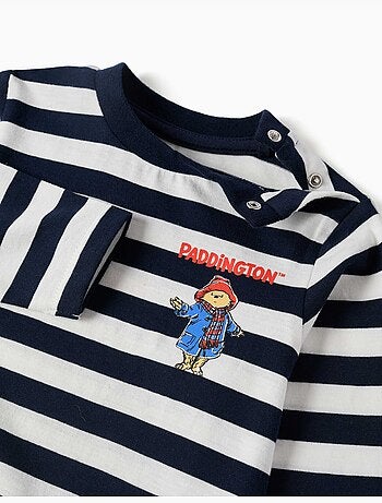 Langemouw gestreept t-shirt met paddington