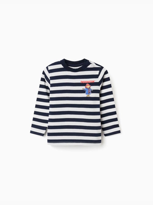 Langemouw gestreept t-shirt met Paddington - Kiabi