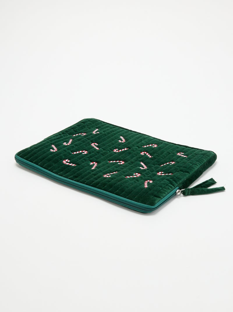 Laptophoes (36x25 cm) - Kiabi Home Groen - Kiabi