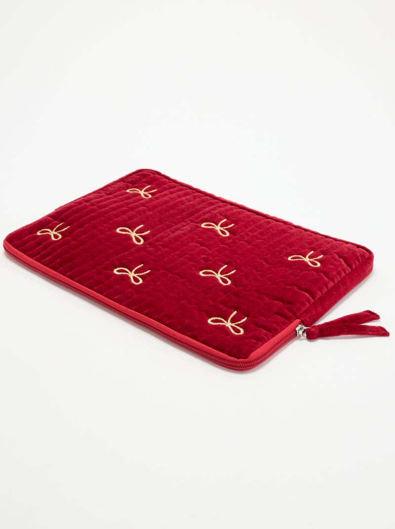 Laptophoes (36x25 cm) - Kiabi Home Rood - Kiabi