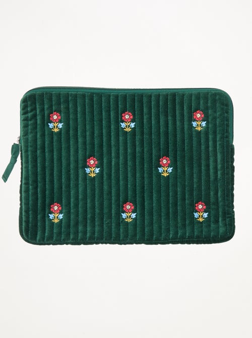 Laptophoes van katoenvelours | Kiabi & Catherine Painvin - Kiabi