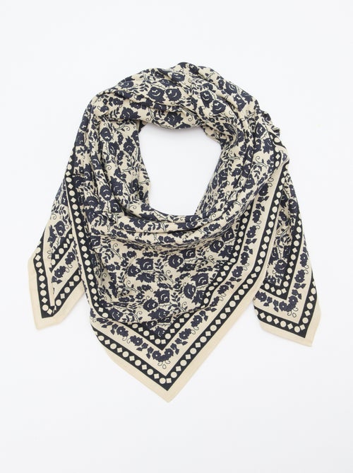 Large foulard carré - 100 x 100 cm - Kiabi