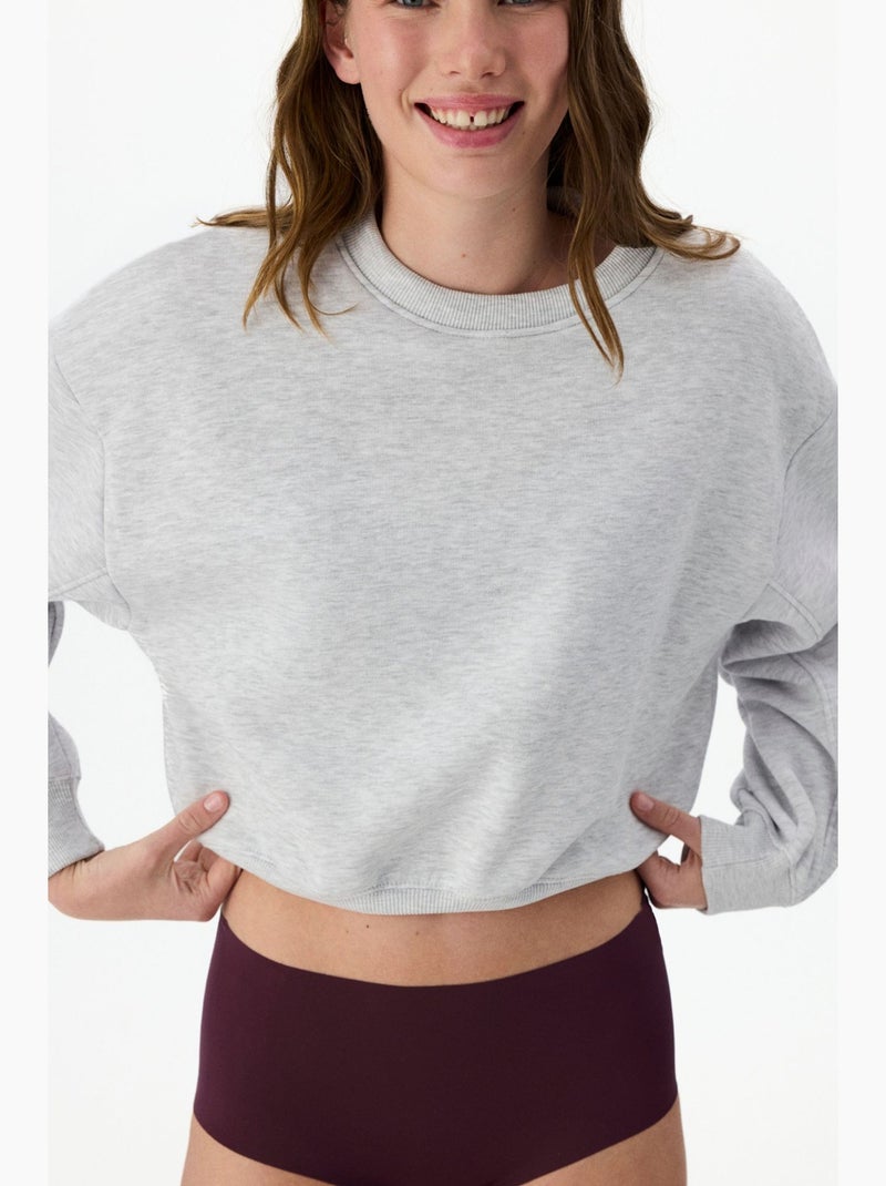 Laser cut slip met hoge taille penti Bordeauxrood - Kiabi
