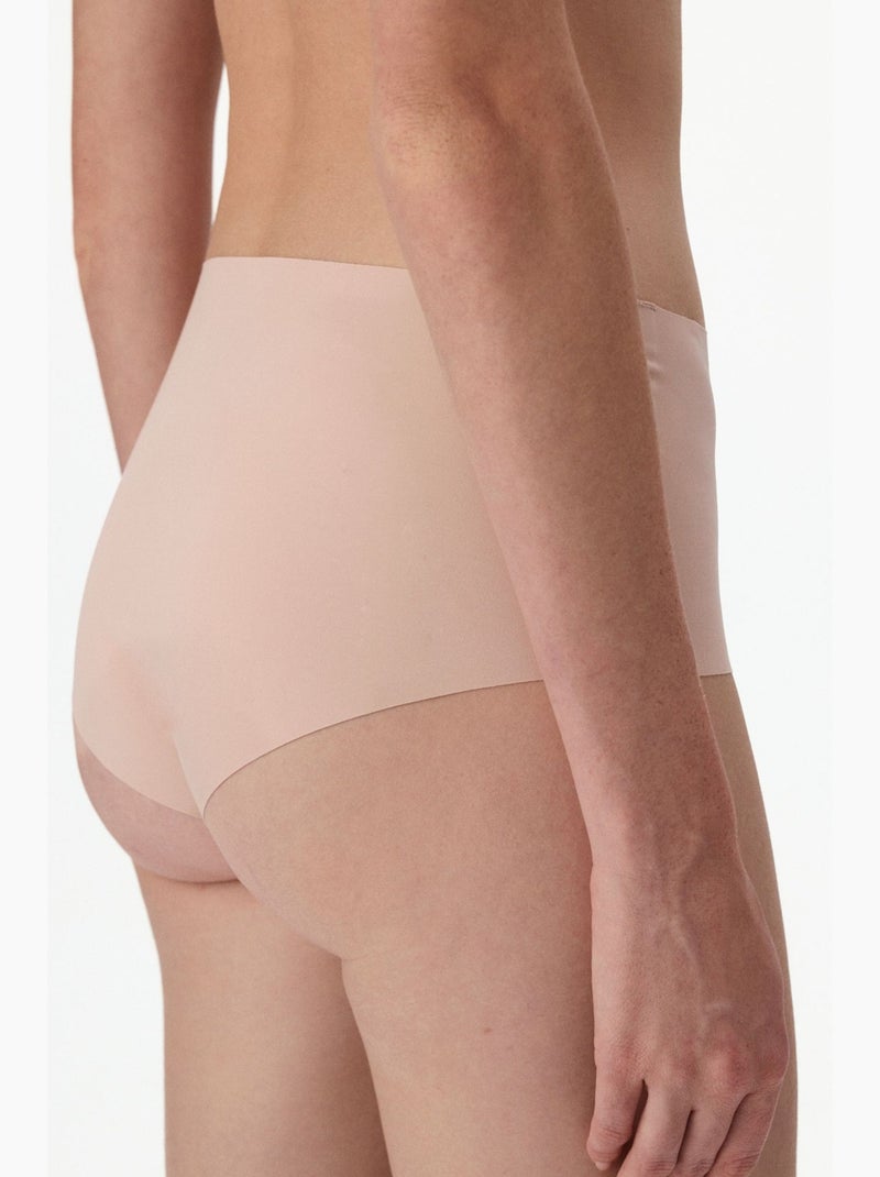 Laser cut slip met hoge taille penti Klei-beige - Kiabi