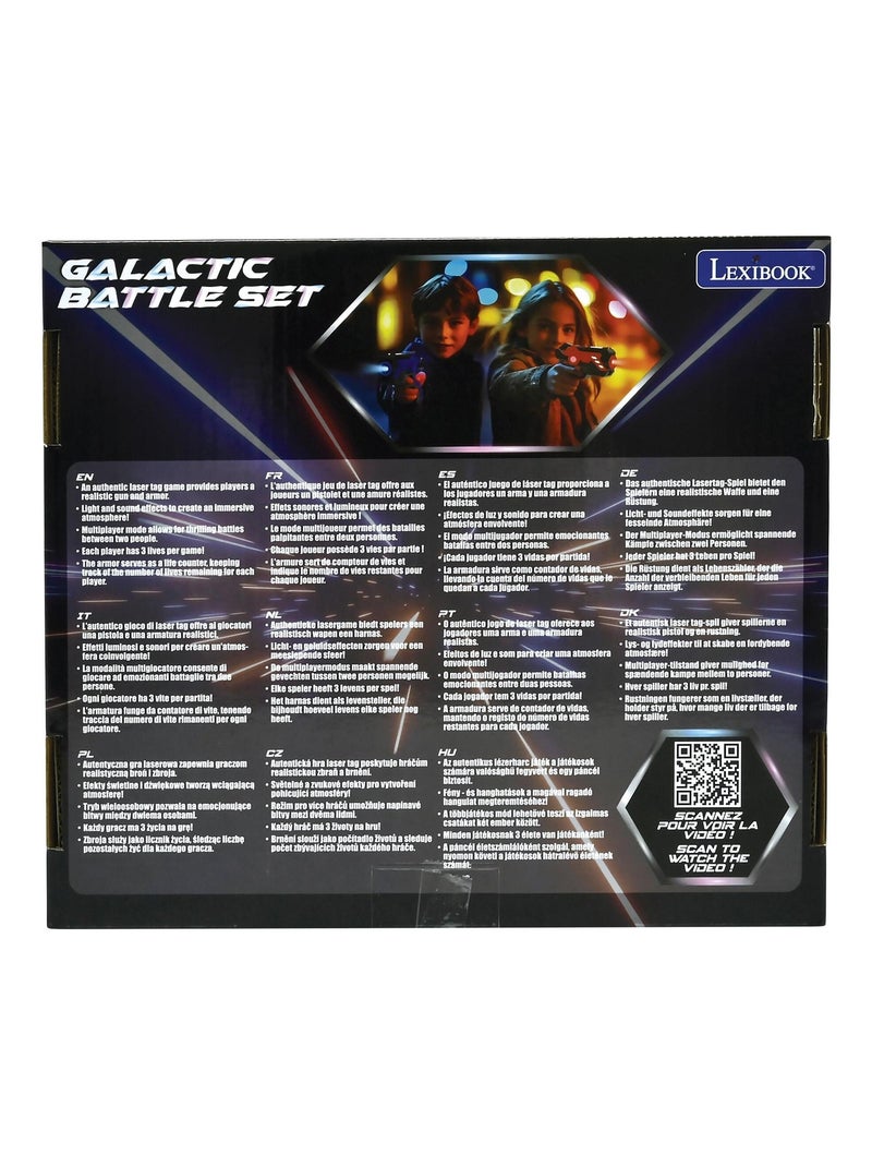 Laser tag infrarood interactief spel met 2 geweren en vesten Zwart - Kiabi