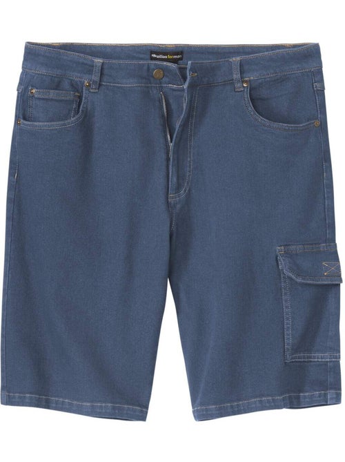 Le Bermuda Cargo en Jean Stretch - ATLAS FOR MEN - Kiabi Le Bermuda Cargo en Jean Stretch - ATLAS FOR MEN - Kiabi