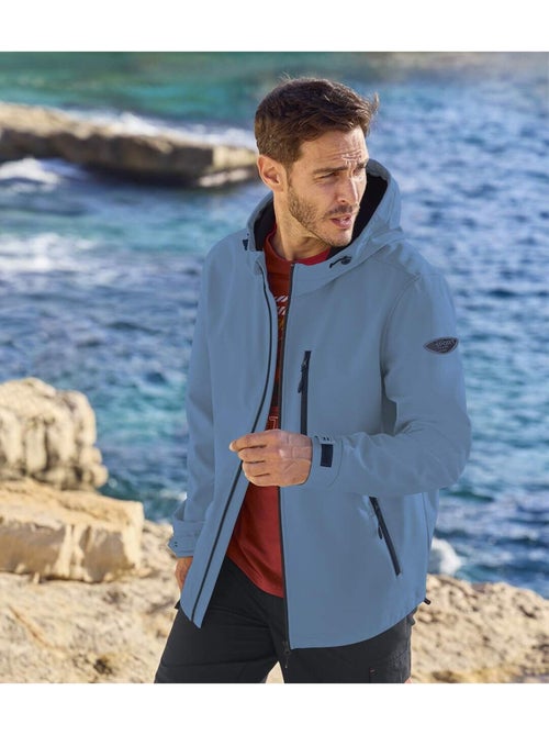 Le blouson softshell avec capuche - atlas for men - Kiabi Le blouson softshell avec capuche - atlas for men - Kiabi