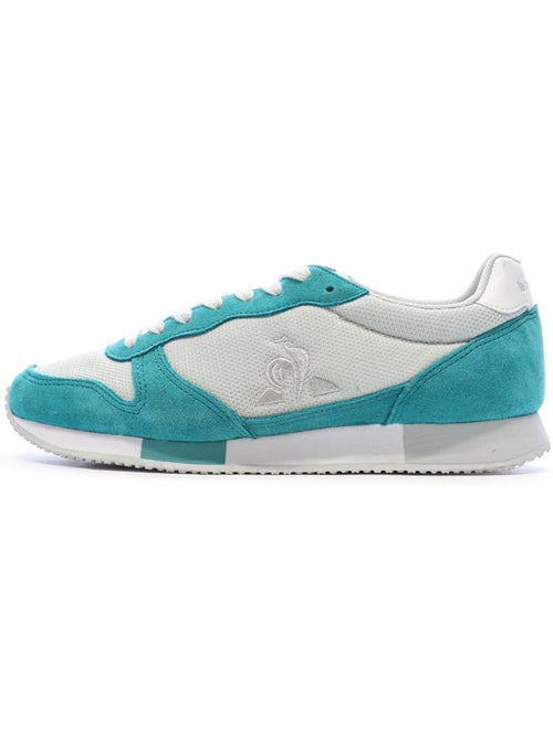 Le Coq Sportif Alpha Dames Sneakers Wit/Turquoise - Kiabi Le Coq Sportif Alpha Dames Sneakers Wit/Turquoise - Kiabi