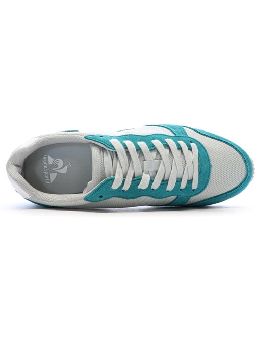 Le Coq Sportif Alpha Dames Sneakers Wit/Turquoise - Kiabi Le Coq Sportif Alpha Dames Sneakers Wit/Turquoise - Kiabi