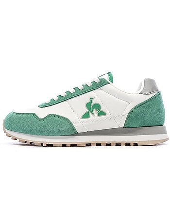 Le coq sportif astra_2 w optische witte/groene dames sneakers