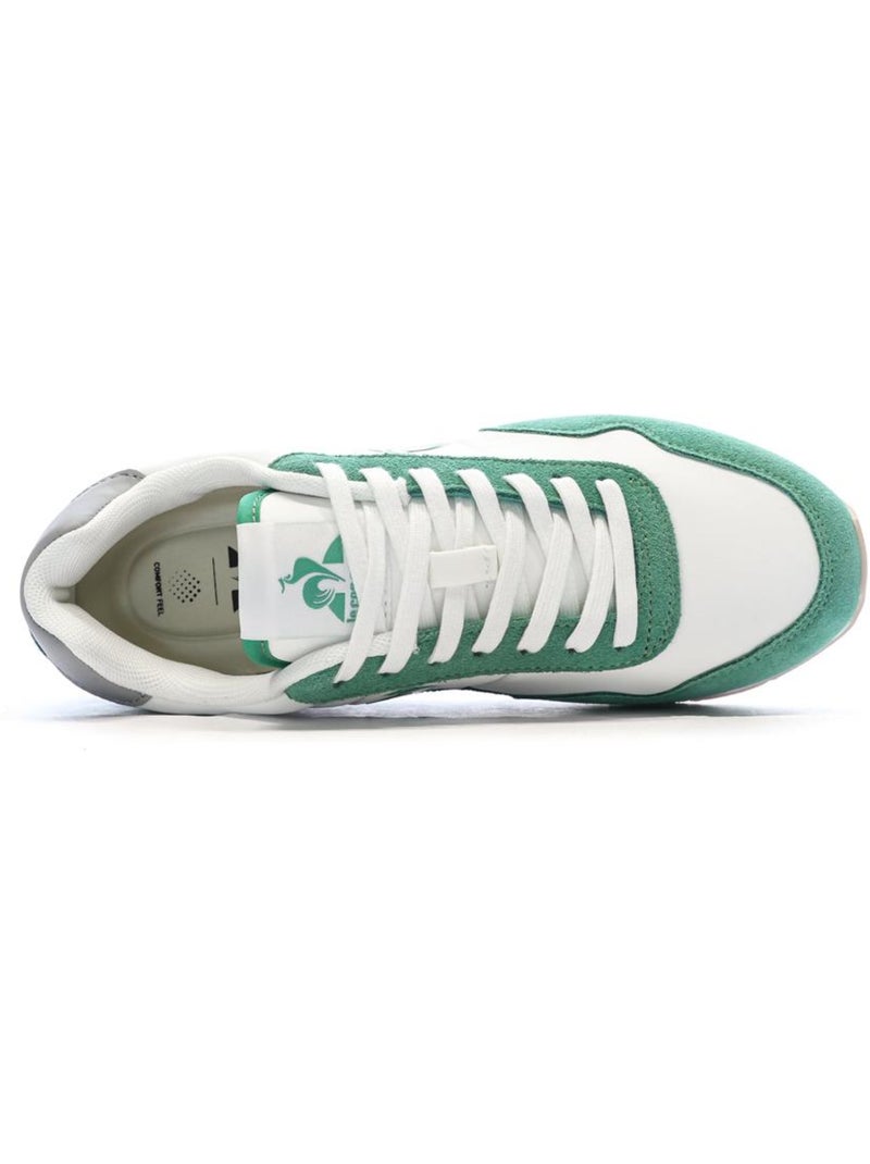 Le Coq Sportif Astra_2 W Optische Witte/Groene Dames Sneakers Groen - Kiabi