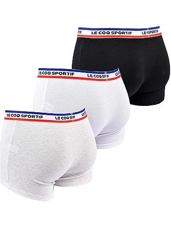 Le Coq Sportif Boxershorts Heren - Set van 3 Wit/Grijs/Zwart
