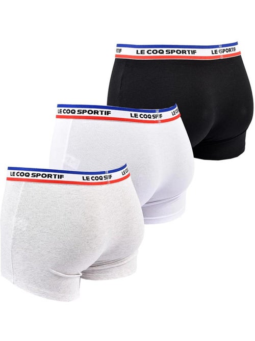 Le Coq Sportif Boxershorts Heren - Set van 3 Wit/Grijs/Zwart - Kiabi