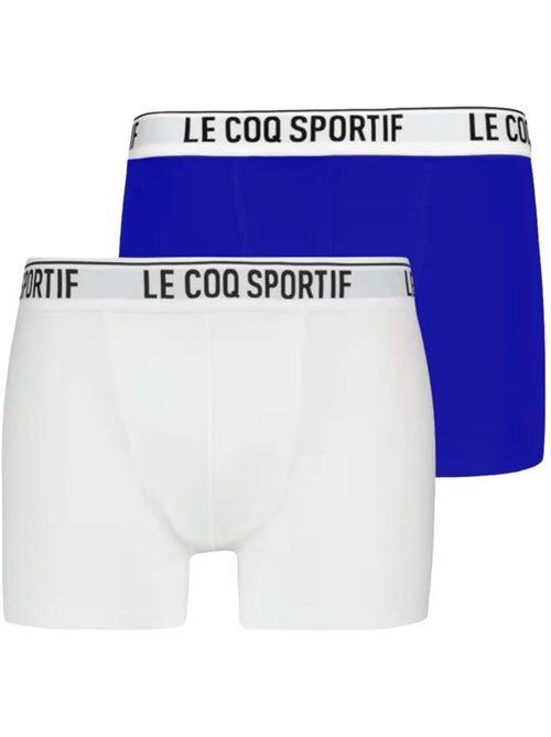 Le Coq Sportif Camuset Boxershorts voor Heren - 2-Pack Blauw/Wit - Kiabi
