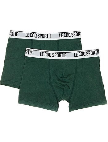 Le Coq Sportif Camuset Sport Boxershorts Groen voor Heren - 2-pack