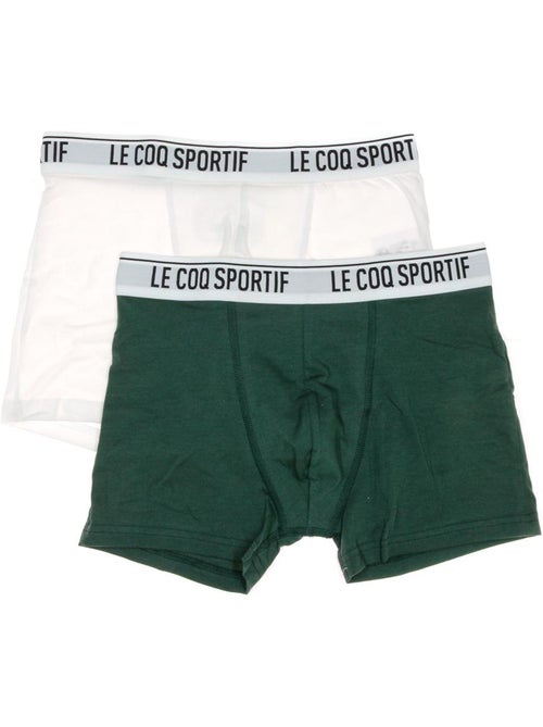 Le Coq Sportif Camuset Sport Boxershorts voor Heren - 2-pack Blauw/Groen - Kiabi Le Coq Sportif Camuset Sport Boxershorts voor Heren - 2-pack Blauw/Groen - Kiabi
