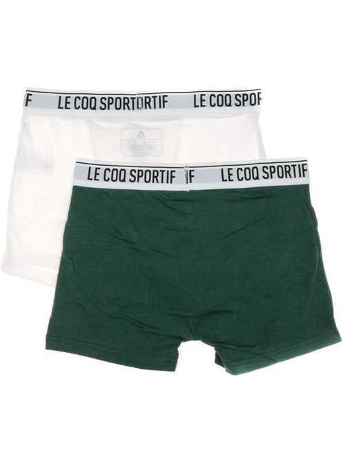 Le Coq Sportif Camuset Sport Boxershorts voor Heren - 2-pack Blauw/Groen - Kiabi Le Coq Sportif Camuset Sport Boxershorts voor Heren - 2-pack Blauw/Groen - Kiabi