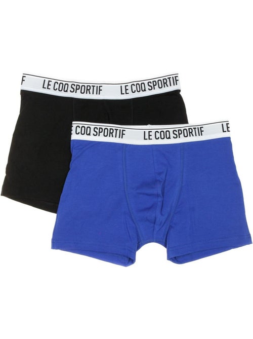 Le Coq Sportif Camuset Sport Boxershorts voor Heren - 2-pack Blauw/Zwart - Kiabi Le Coq Sportif Camuset Sport Boxershorts voor Heren - 2-pack Blauw/Zwart - Kiabi
