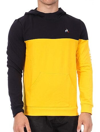 Le coq sportif captain heren sweatshirt marine/geel