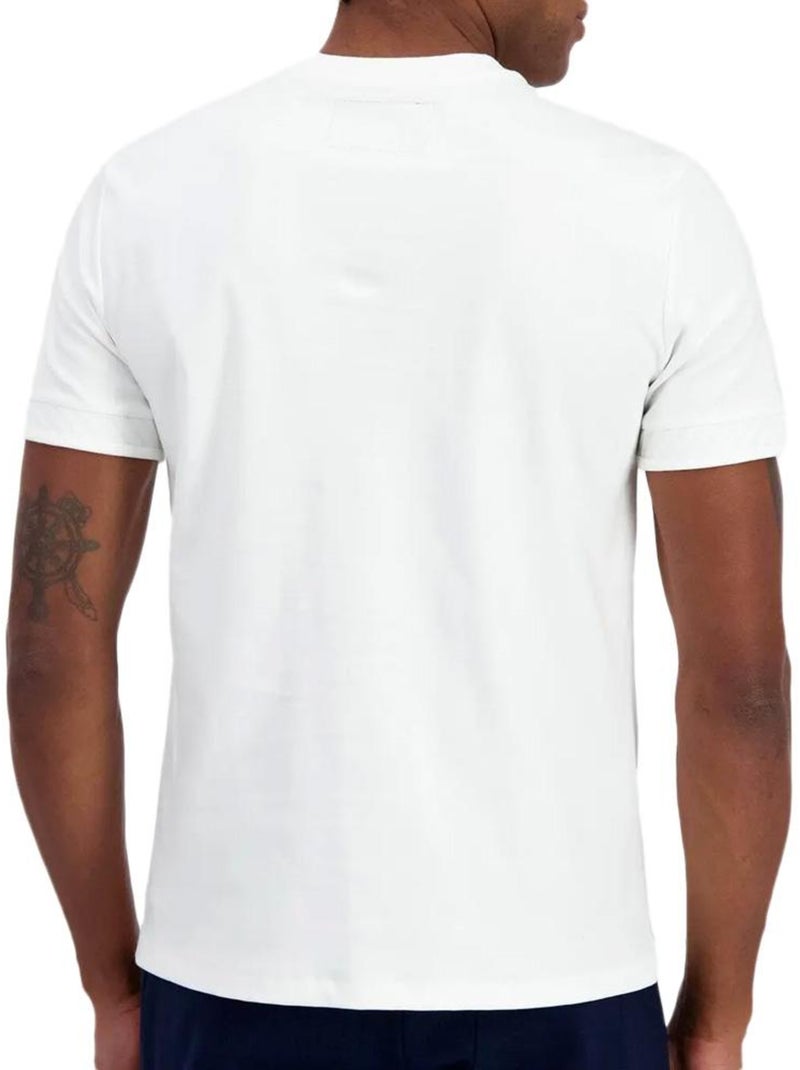 Le Coq Sportif Coq D'or Crème T-shirt voor Heren Ecru - Kiabi