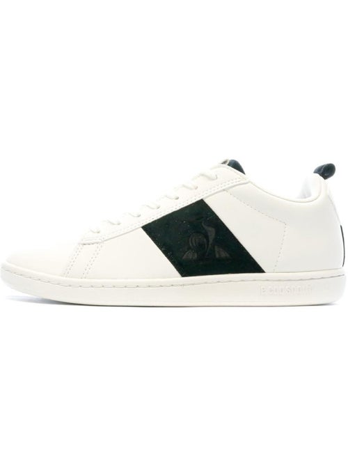 Le Coq Sportif Courtclassic Peach Skin Witte Sneakers voor Jongens - Kiabi Le Coq Sportif Courtclassic Peach Skin Witte Sneakers voor Jongens - Kiabi