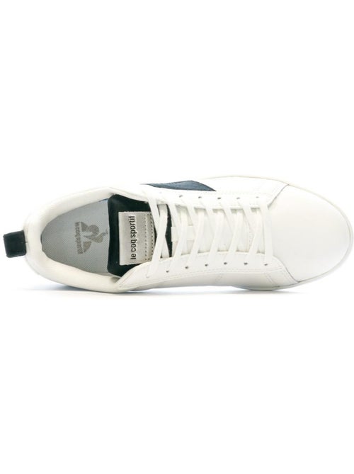 Le Coq Sportif Courtclassic Peach Skin Witte Sneakers voor Jongens - Kiabi Le Coq Sportif Courtclassic Peach Skin Witte Sneakers voor Jongens - Kiabi