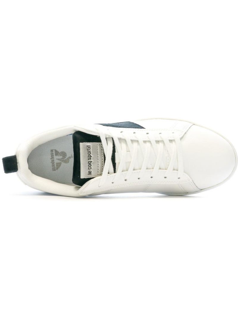 Le Coq Sportif Courtclassic Peach Skin Witte Sneakers voor Jongens Wit - Kiabi