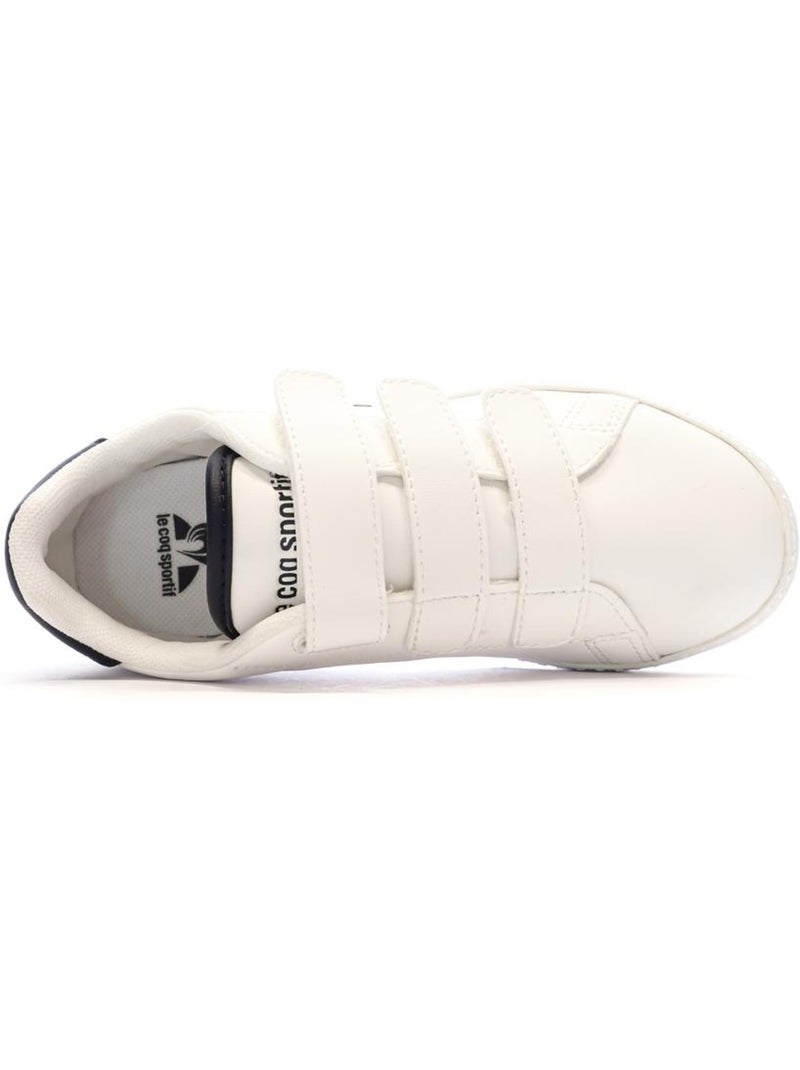 Le Coq Sportif Courtset Optical Witte Sneakers voor Jongens Wit - Kiabi