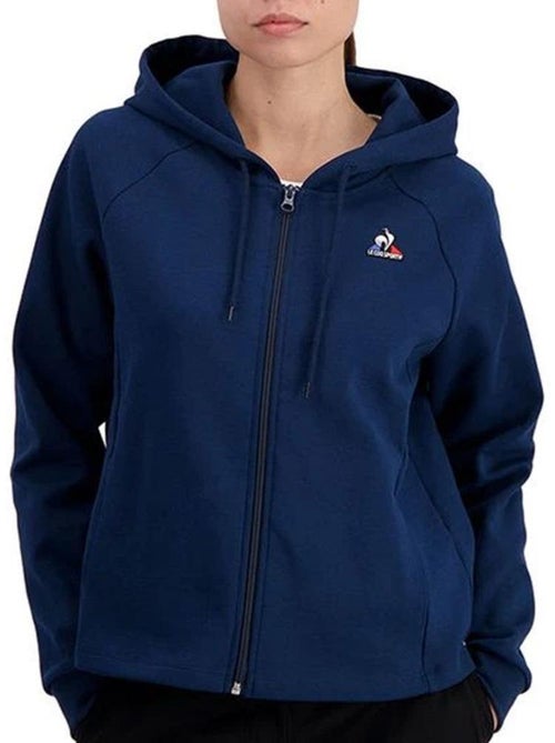 Le Coq Sportif Dames Hoodie met Rits - Blauw - Kiabi Le Coq Sportif Dames Hoodie met Rits - Blauw - Kiabi