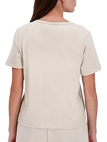 Le coq sportif eigentijds beige t-shirt voor dames