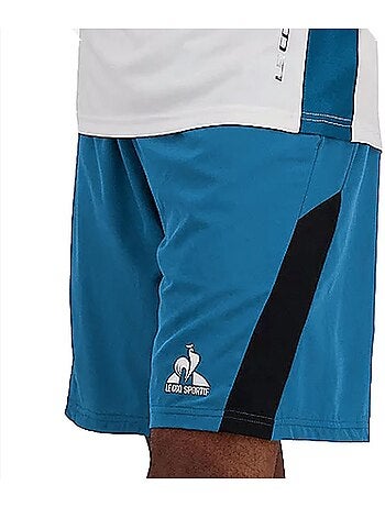 Le coq sportif ess sport blauwe sportshort voor heren
