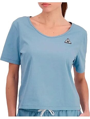 Le coq sportif ess tee ss dames t-shirt blauw