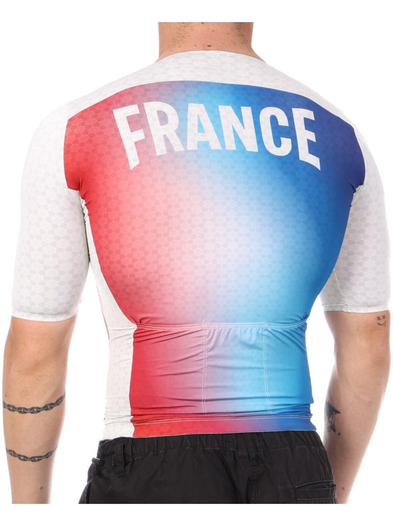 Le Coq Sportif Frankrijk Fietsjersey Blauw/Wit/Rood Wit - Kiabi