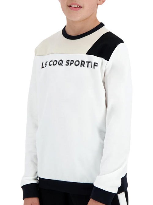 Le Coq Sportif Grafisch Zwart-Wit Jongens Sweatshirt - Kiabi Le Coq Sportif Grafisch Zwart-Wit Jongens Sweatshirt - Kiabi