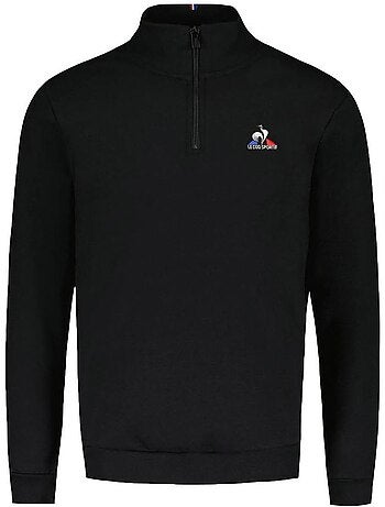 Le coq sportif heren halfzip sweatshirt zwart