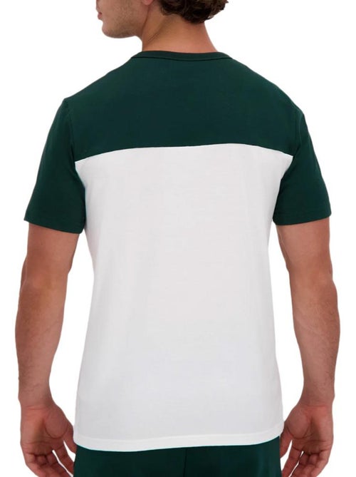Le Coq Sportif Heren T-Shirt Groen/Wit Eigentijds - Kiabi Le Coq Sportif Heren T-Shirt Groen/Wit Eigentijds - Kiabi