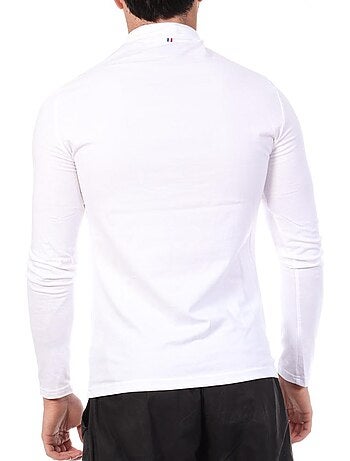Le coq sportif heren t-shirt met lange mouwen wit