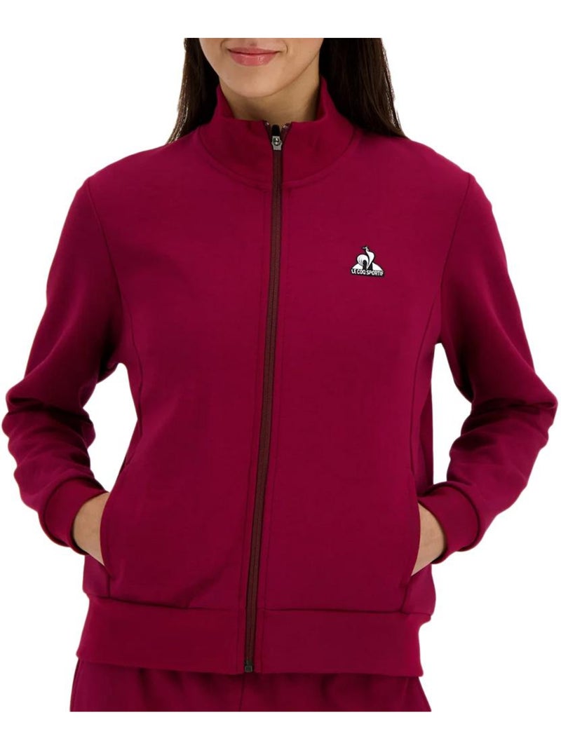 Le Coq Sportif Heritage Bordeaux Dames Hoodie met Rits Bordeaux - Kiabi