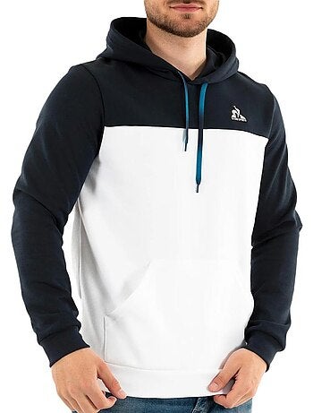 Le coq sportif heritage heren sweatshirt wit/marine - comfortabele trui